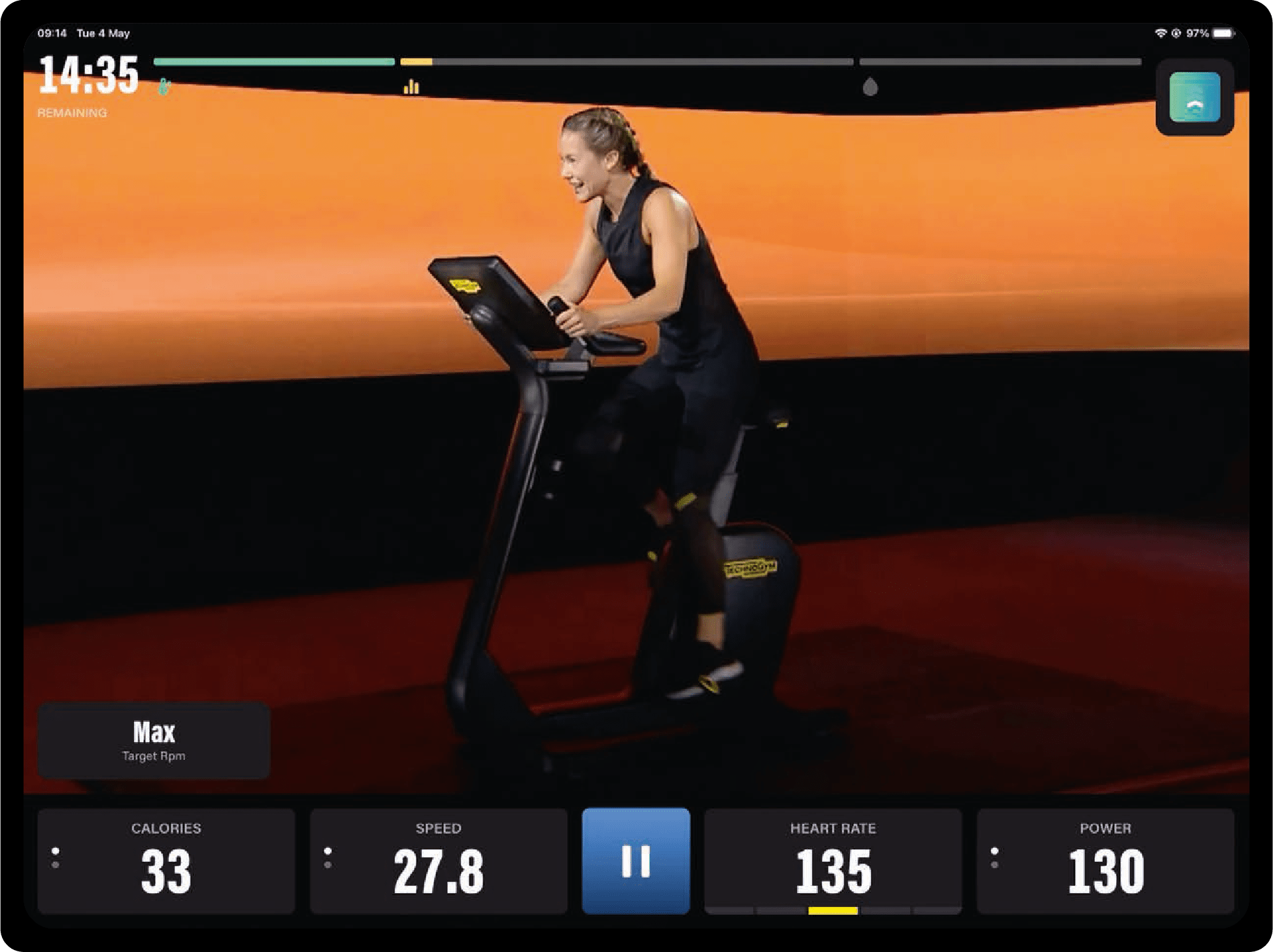 Display Technogym Cycle Display Technogym Cycle